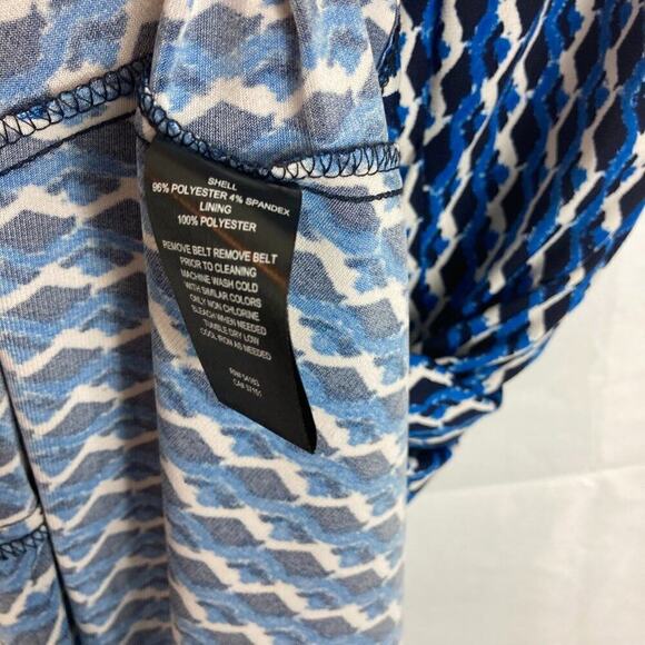 Jessica Howard Short Sleeve A Line Patterned Dress 10P - Picture 4 of 5